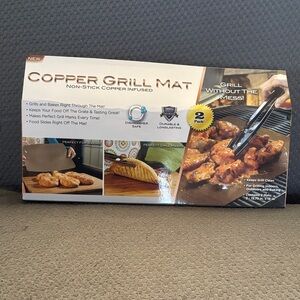 Copper Grill Mat - Non-Stick Copper Infused (2 Pack)